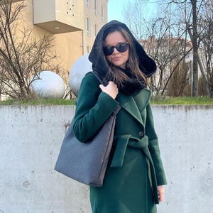 Canvas Hobo Bag: Slouchy Shoulder Bag with Knots