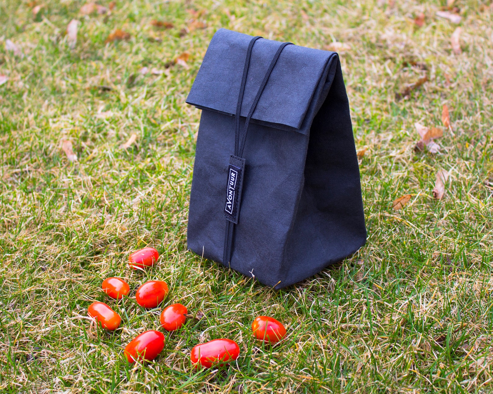Vegan Leather Lunch Bag Brown Kids Snack Pouch Black Packed Etsy