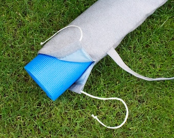 Canvas Yoga Mat Tote Bag: Waterproof Lining Option