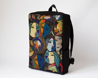 Aesthetic laptop fidlock, Colorful rugzak, Unisex ,Minimalist backpack,Messenger backpack, School Backpack,Streetwear backpack,Work Backpack