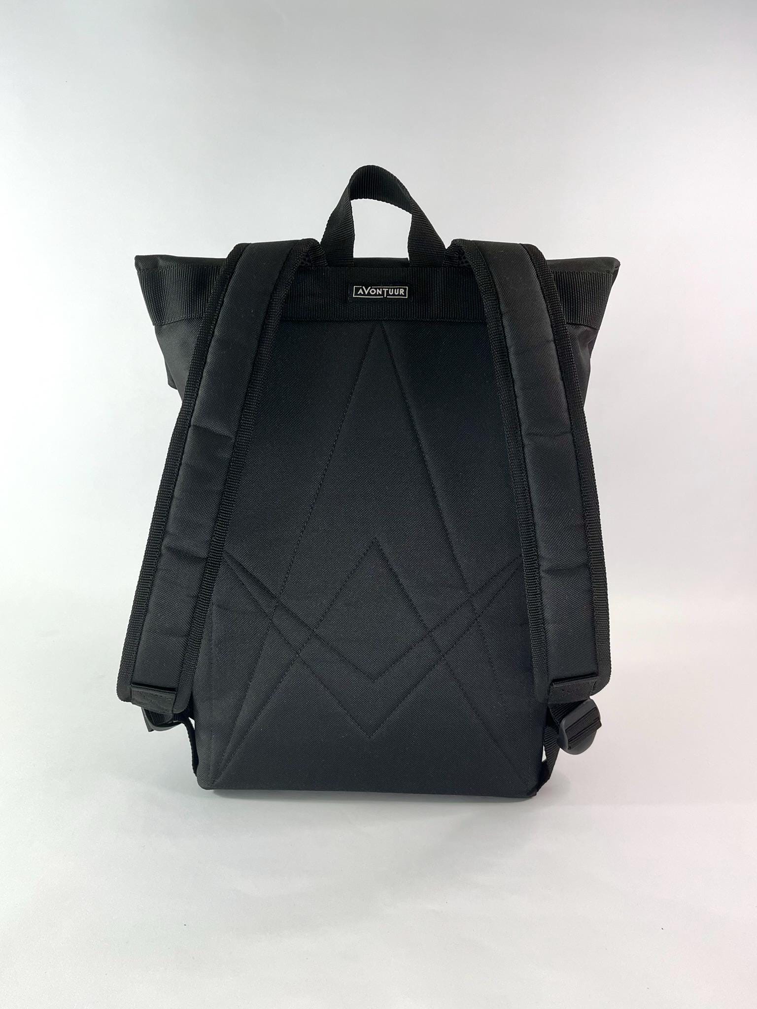 Waterproof Black Rolltop Backpack: 15 Inch Laptop Travel Rucksack - Etsy