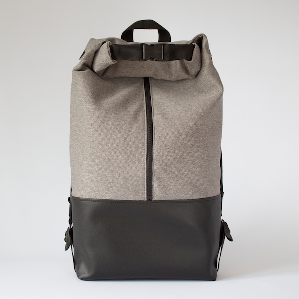 17 inch laptop backpack, Rucksack damen rolltop, Rolltop rucksack groß, EXCLUSIVE,Lightweight Business Travel  Backpack for Men and Women,A3