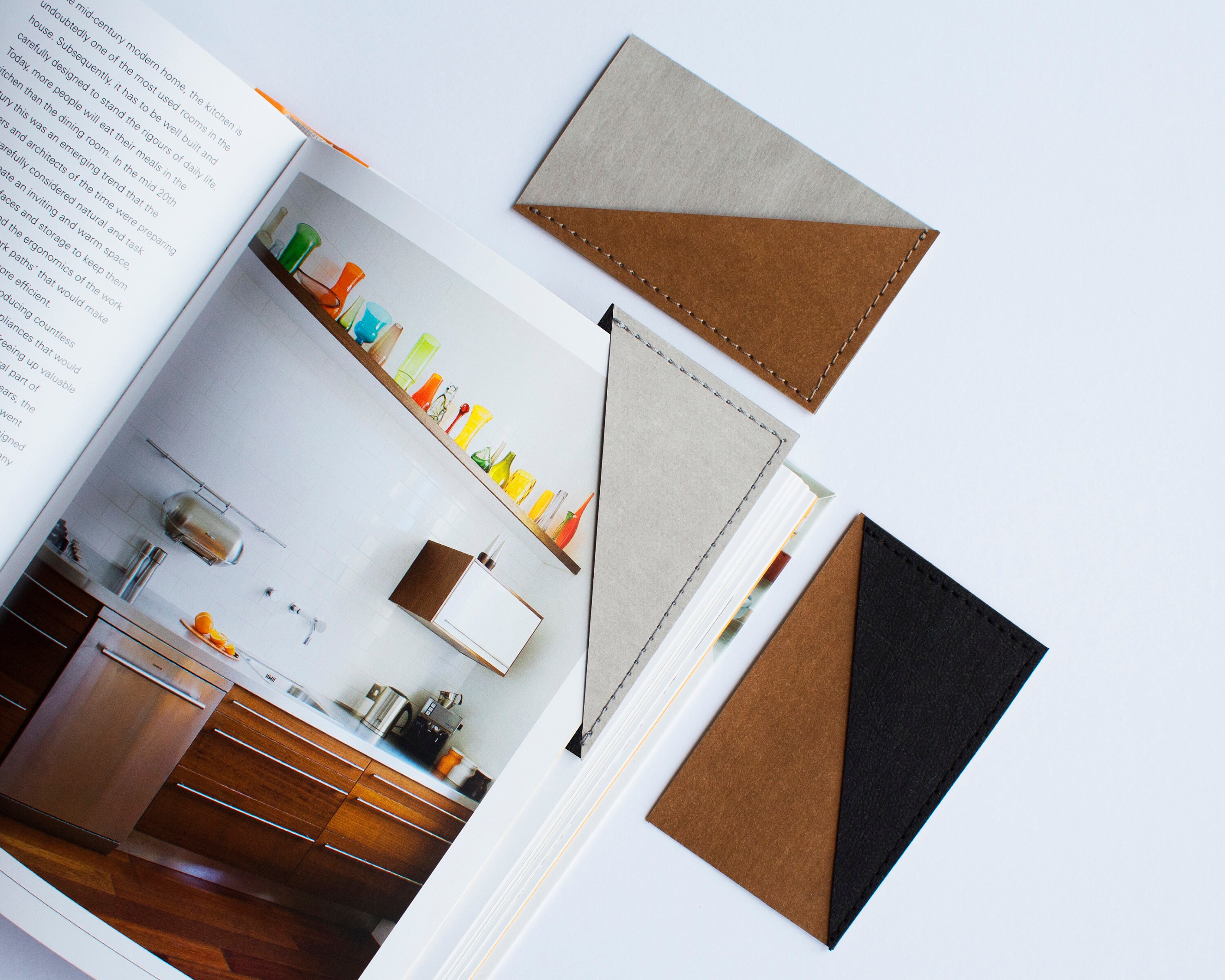 Washable Kraft Paper Corner Bookmark Set: Scandinavian Design, No Extra ...
