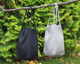 Aesthetic tote bag, Linen tote bag, Trendy tote bag