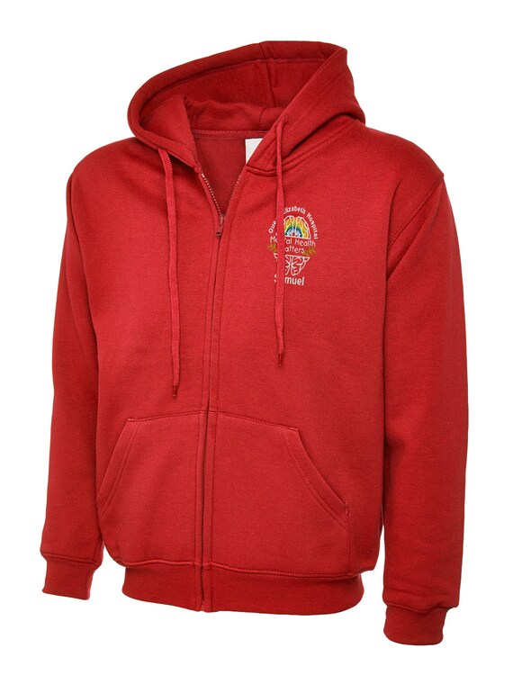 NHS Mental Health Rainbow Full Zipped Hoodie designed for Mental Health Workers Personalised NHS Rainbow Full Zipped Hoodie Etsy