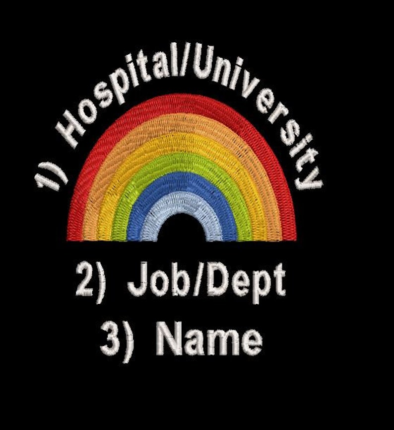 Plus Size NHS Rainbow Zipped Hoodie – Personalized Embroidery, 2XL-4XL image 5