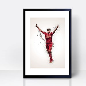Steven Gerrard Wall Print THICK CARDSTOCK | Wall Art | Gift | Home Decor | Kitchen House | Liverpool Artwork Design Scouse Scouser