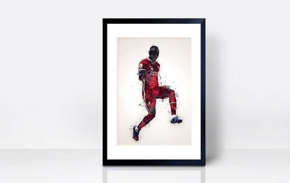 Sadio Mane Wall Print THICK CARDSTOCK | Wall Art Gift | Home Decor | Kitchen House 2021 | Liverpool Artwork Design Scouse Scouser | Senegal