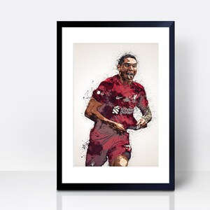 Darwin Nunez THICK CARDSTOCK Wall Print | Art | Gift | Home Decor | Kitchen House | Watercolour | Liverpool Artwork Design | Uruguay