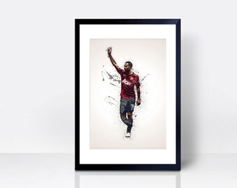Ryan Giggs United THICK CARDSTOCK Wall Print | Wall Art | Gift | Home Decor | Kitchen House | England Football Team Manchester Welsh