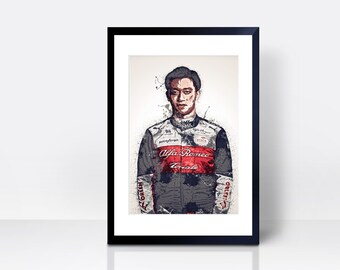 Zhou Guanyu THICK CARDSTOCK Wall Print | Art | Gift | Home Decor | Kitchen House | Watercolour London | China Chinese Driving