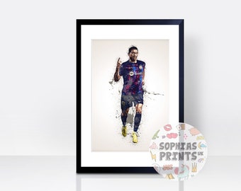 Robert Lewandowski THICK CARDSTOCK Wall Print | Bayern Art | Gift | Home Decor | Kitchen House | Polish | Barcelona | Football