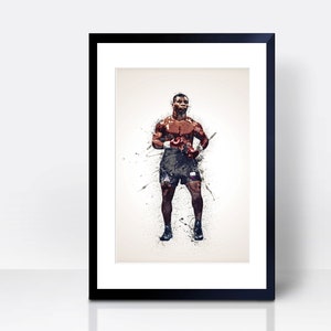 Mike Tyson THICK CARDSTOCK Wall Print |   | Wall Art | Gift | Home Decor | Kitchen House | England Boxing Heavyweight Fight | Iron Mike