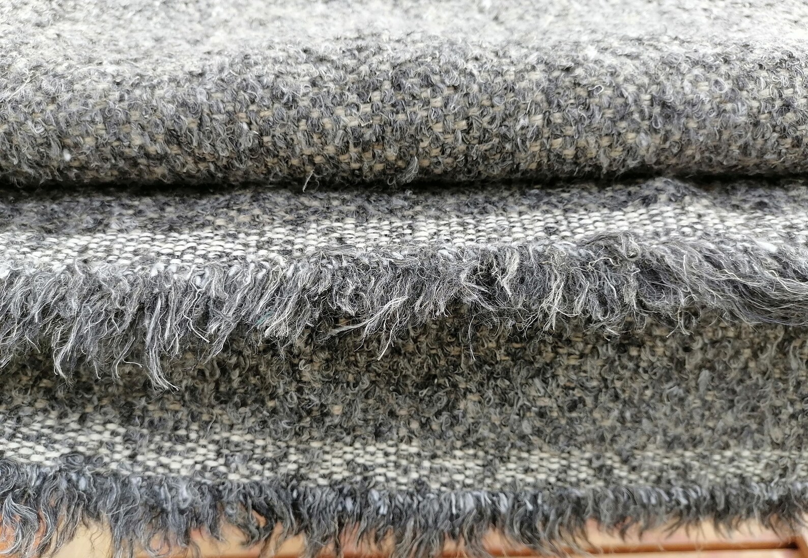 Wool linen warm fabric natural material ideal for a plaid Etsy