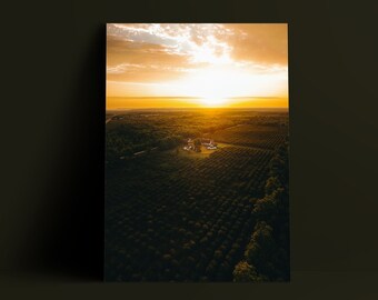 Sunrise Over Farm - Etsy