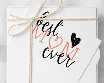 AFDRUKBARE Moederdag cadeaukaartje kaart | Cadeaukaartje voor mama | Roze cadeaukaartje | Bloemencadeaukaartje | Beste moeder ooit | Directe download