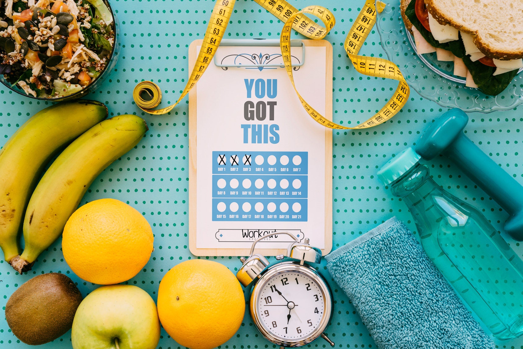 Printable Goal/challenge Tracker 21 Day and 30 Day You Got This Bullet ...
