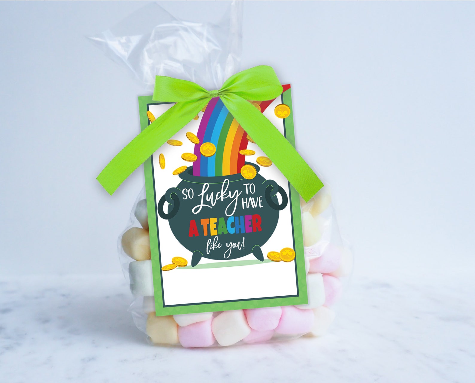 PRINTABLE Lucky to Have a Teacher Like You Gift Tag Card - Etsy España