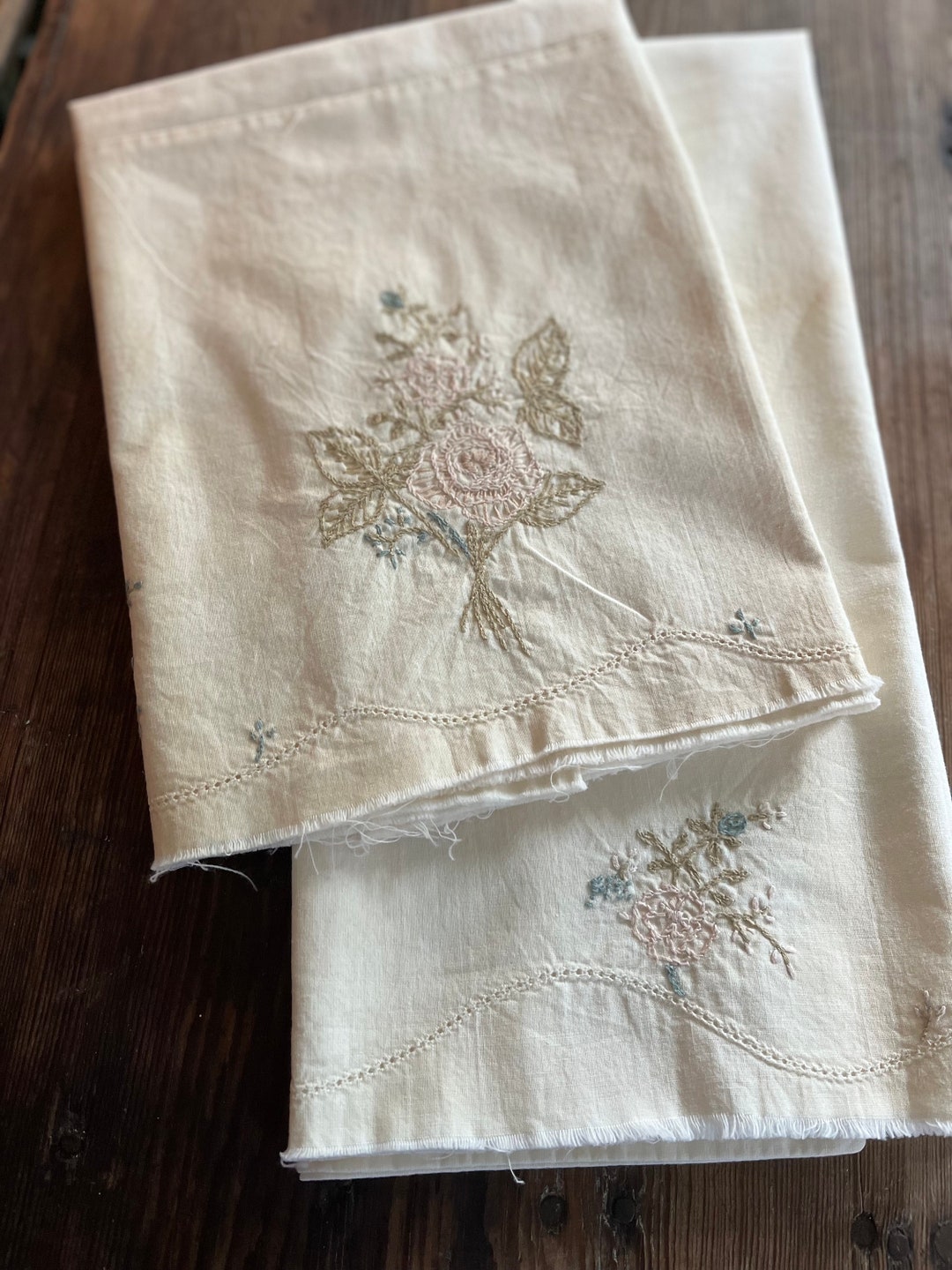 Vintage Pillow Cases Etsy