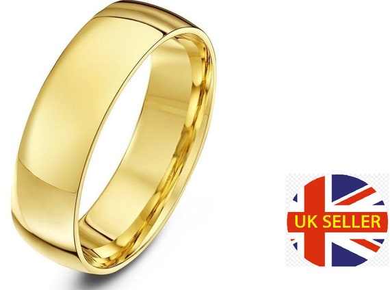 9ct Yellow Gold Court Big Size Extra Large Wedding Ring Z+ ,z1, Z2