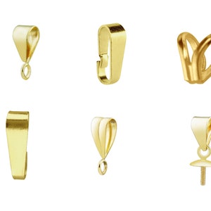 9ct gold pendant best sale bails