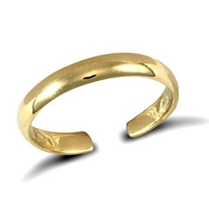 9ct Gold Toe Ring Solid Gold Toe Ring Easy Adjust REAL 9ct GOLD