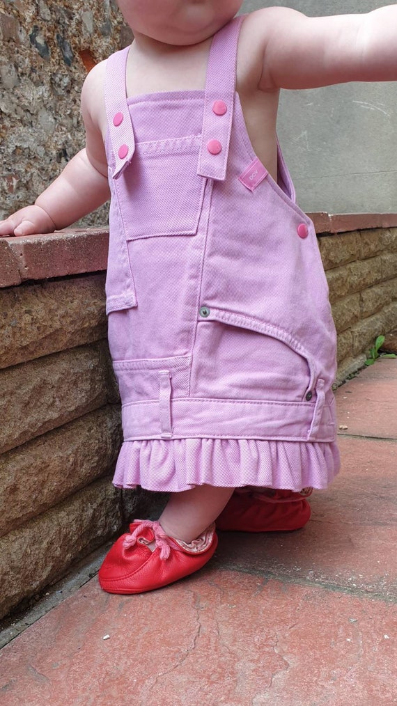 Baby pink dungaree dress Outlet