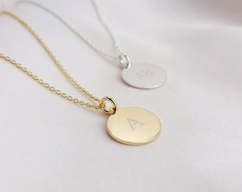 Personalised Initial Necklace, Engraved Necklace, Personalised Necklace, Initial Jewellery, Custom Necklace, Gift for Her, Birthday Gift