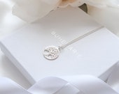 Sterling Silver Tree Of Life Necklace, Necklaces For Women, Layering Boho Necklaces, Minimal Tree Of Life Jewellery, Dainty Necklace