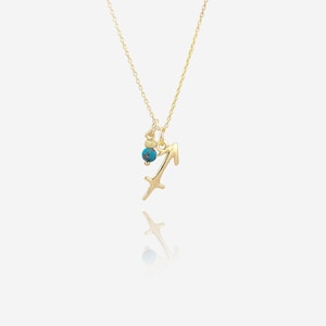 18k Gold Plated Sagittarius Necklace, Zodiac Necklace, Star Sign Necklace, Astrology, Sagittarius Jewelry, Zodiac Jewelry, Sagittarius Gifts