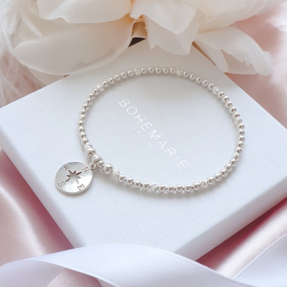 etsy compass bracelet