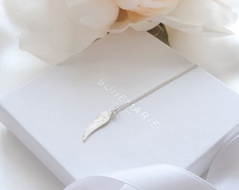 Sterling Silver Angel Wing Necklace, Angel Wing Jewellery, Necklaces for Women, Bridesmaid Gift, Gift for Her, Birthday Gift, Dainty