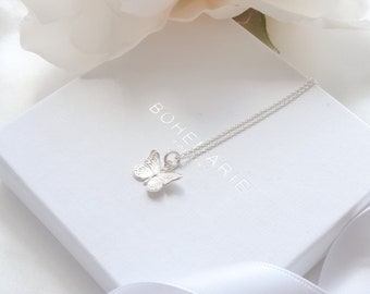 Sterling Silver Butterfly Necklace, Butterfly Jewellery, Necklaces for Women, Bridesmaid Gift, Gift for Her, Birthday Gift, Dainty