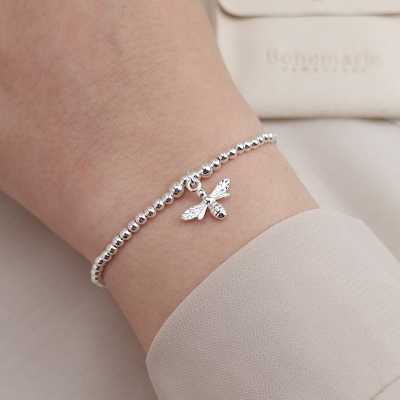 Bee bracelet sales silver
