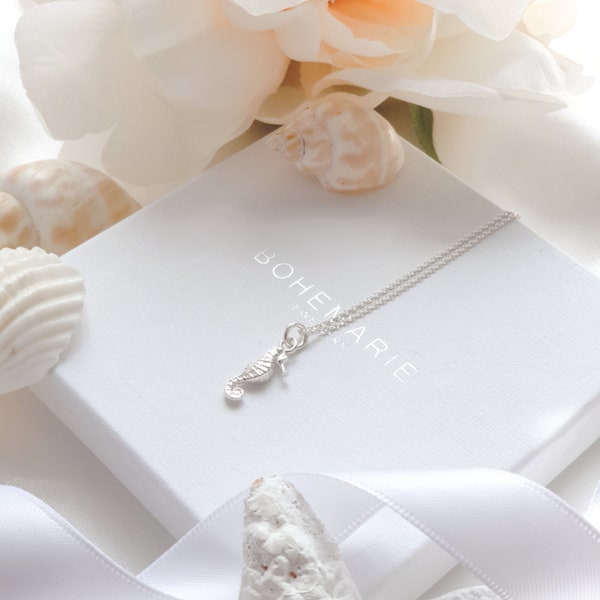 Sterling Silver Seahorse Necklace, Seahorse Jewellery, Necklaces for Women, Bridesmaid Gift, Gift for Her, Birthday Gift, Dainty