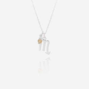 Collier scorpion en argent sterling, collier zodiaque, collier signe du zodiaque, astrologie, bijoux Scorpion, bijoux zodiaque, cadeau d&#39;anniversaire Scorpion