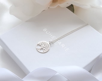 Sterling Silver Tree Of Life Necklace, Tree Of Life Jewellery, Necklaces for Women, Bridesmaid Gift, Gift for Her, Birthday Gift, Dainty