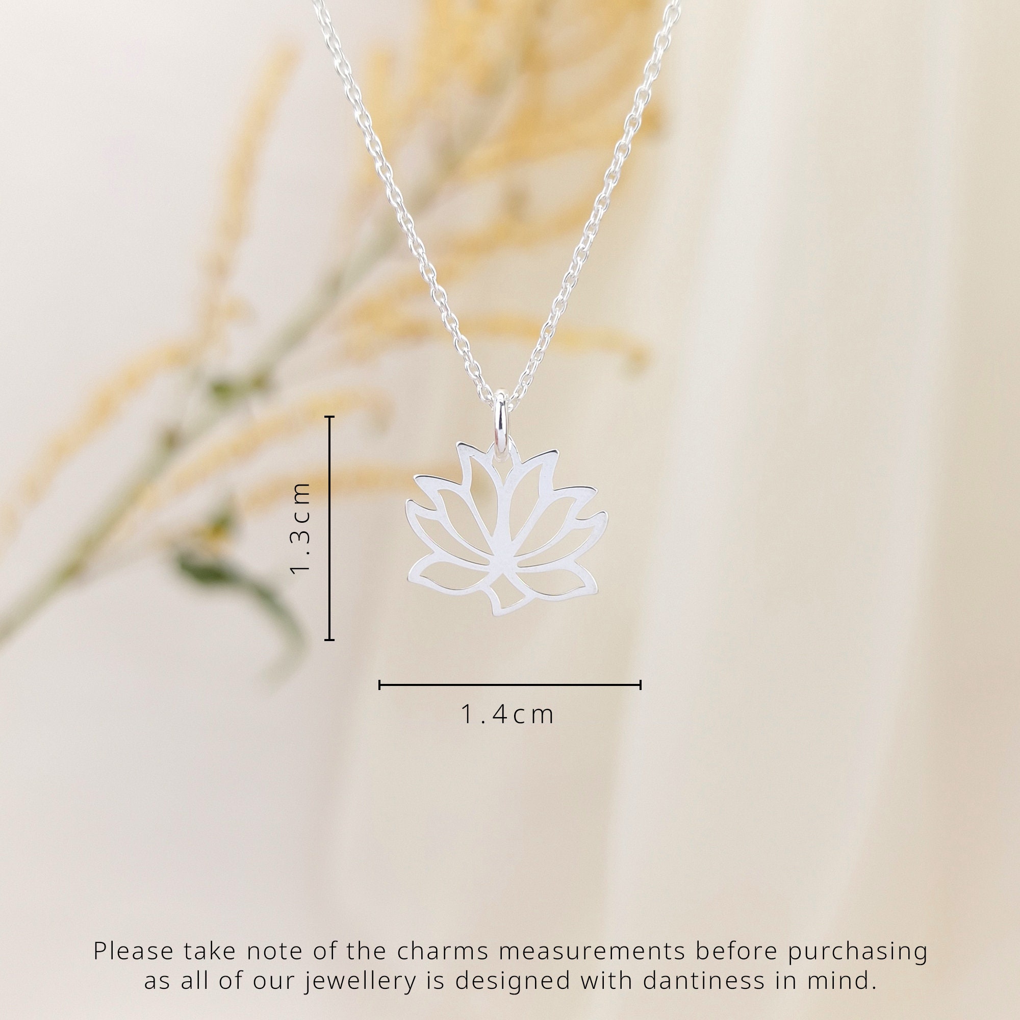 Sterling Silver Lotus Flower Necklace Necklaces for Women - Etsy UK