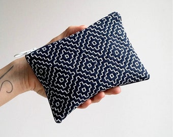 The Triple Persimmon DIY Sashiko-inspired purse kit