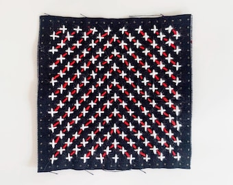 Sashiko Sampler: The Crosses and a Mountain Stitch (digital PDF pattern)