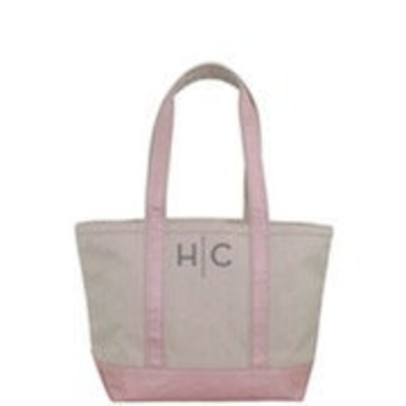 pink metallic tote bag