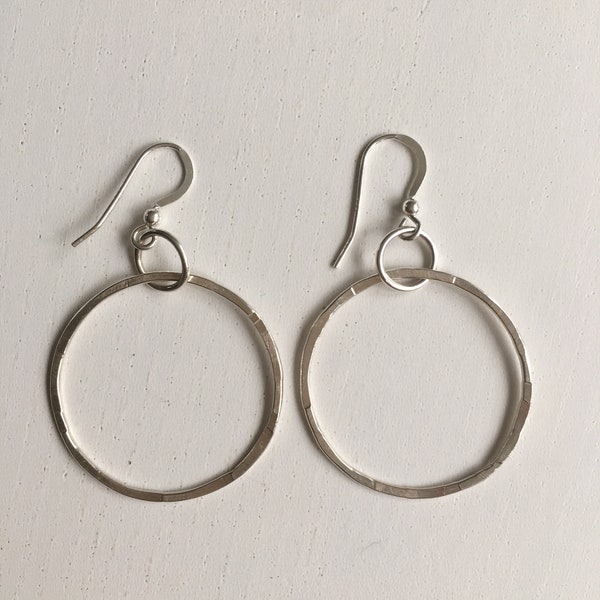 Sterling silver Handmade Hoop Earrings