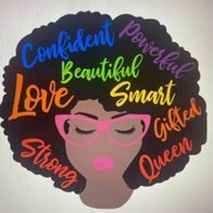 strong curly haired woman svg