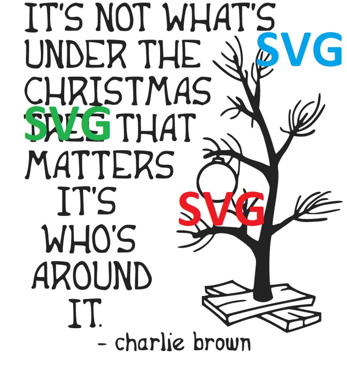 Charlie Brow Christmas Tree Etsy