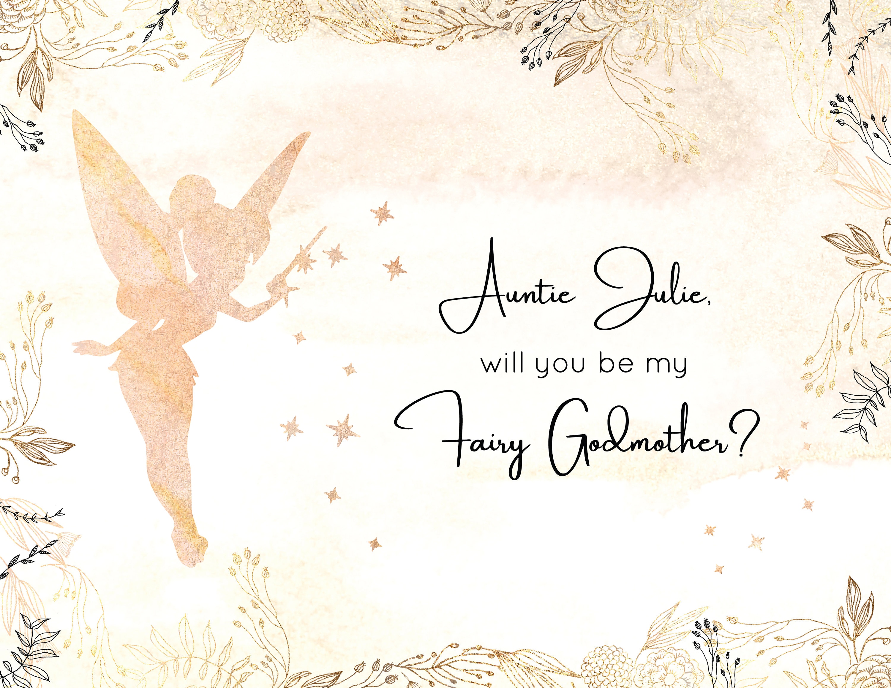 Will You Be My Godmother,will You Be My Godmother Card,will You Be My ...