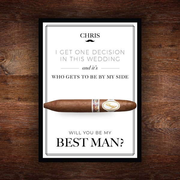 Best Man Card - Etsy UK