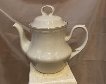 Reduced Stoneware, Coffee/Teapot, “ALMOND FLAIR” By JAPAN