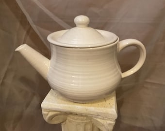 Reduced REFLECTIONS WHITE By FRANCISCAN, Teapot Circa 1982
