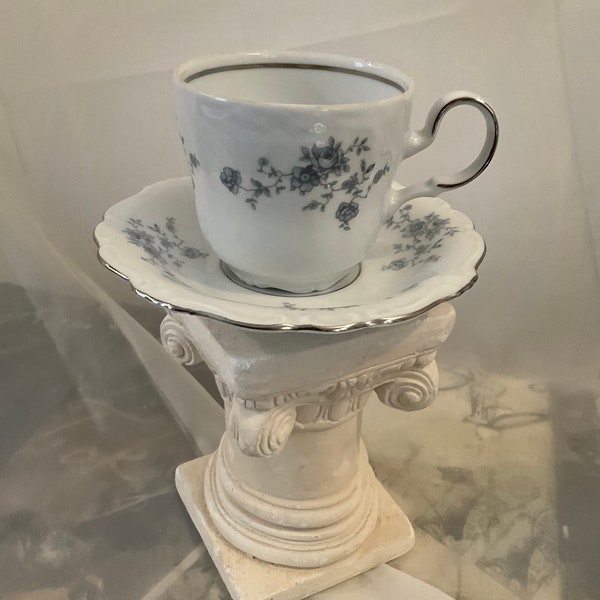 Johann Haviland’s Featured “BLUE GARLAND”, Tea Cup And Saucer Set