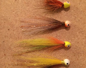 1/4 Oz Deer Hair Jigs Set of 4